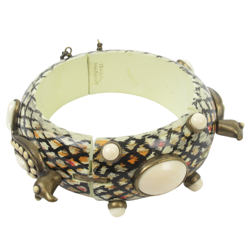 Isabel Marant Wood Peacock Bangle