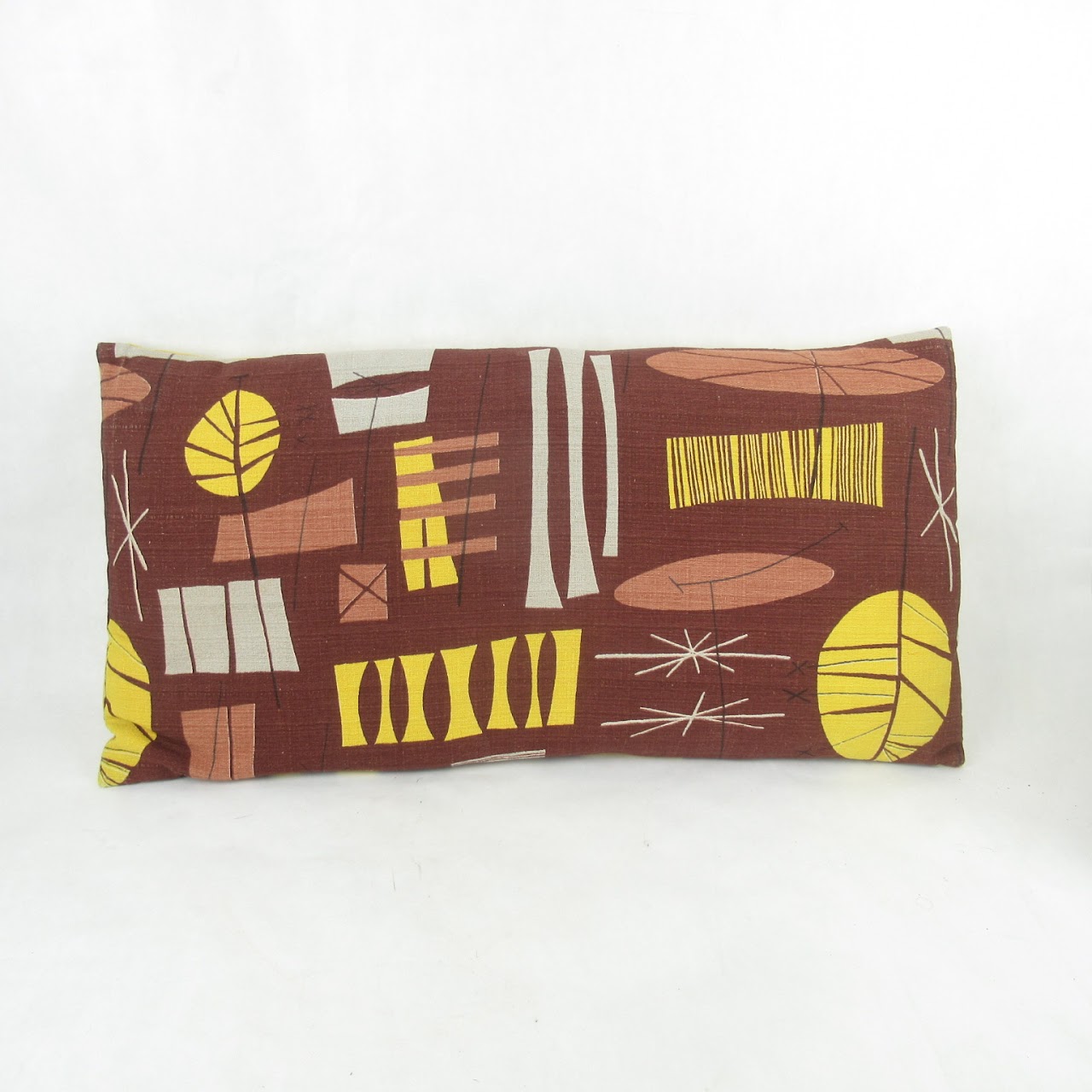 Mid Century Style Throw Pillow Set- Brown