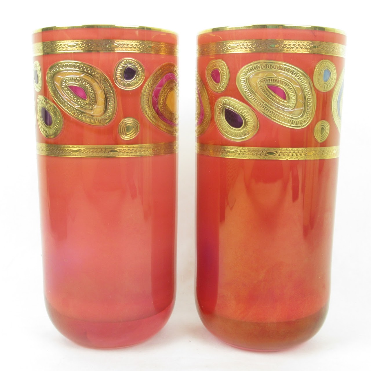 Vietri Hand Decorated Glasses Set