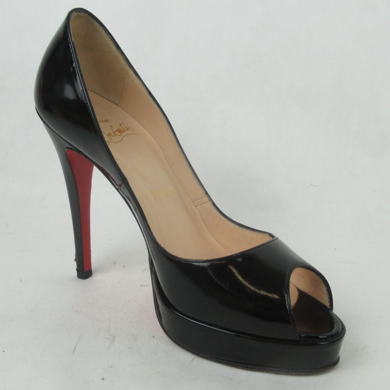 Christian Louboutin Peep Toe Platform Pumps