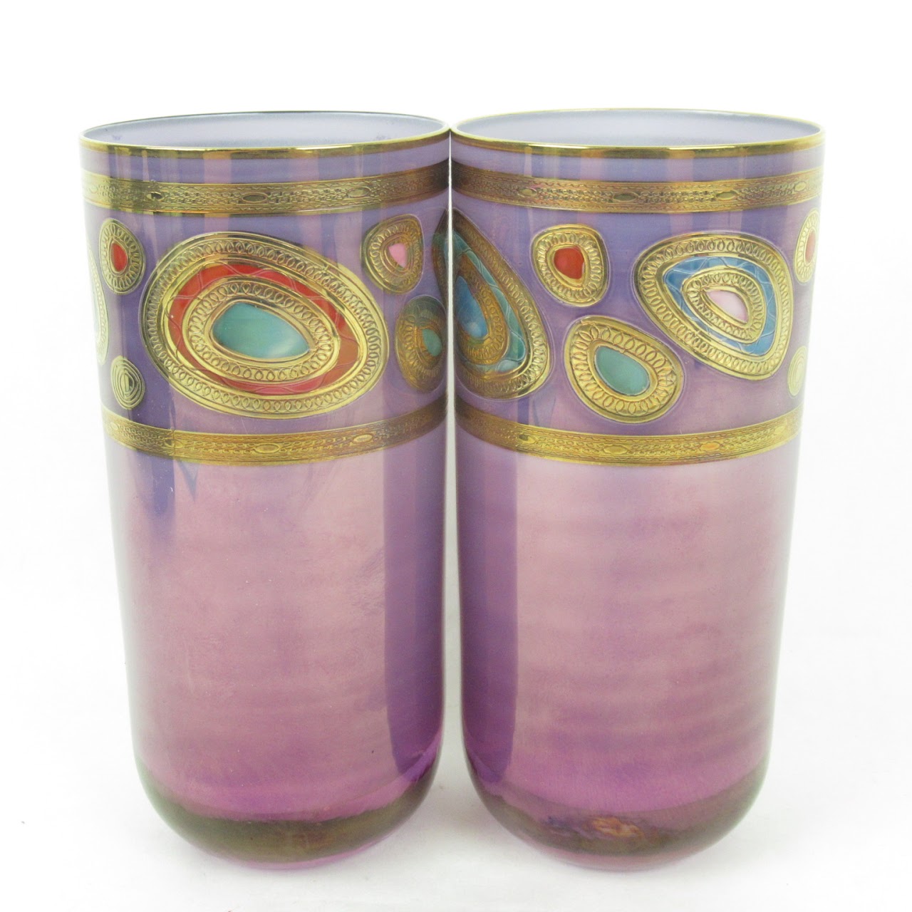 Vietri Hand Decorated Glasses Set