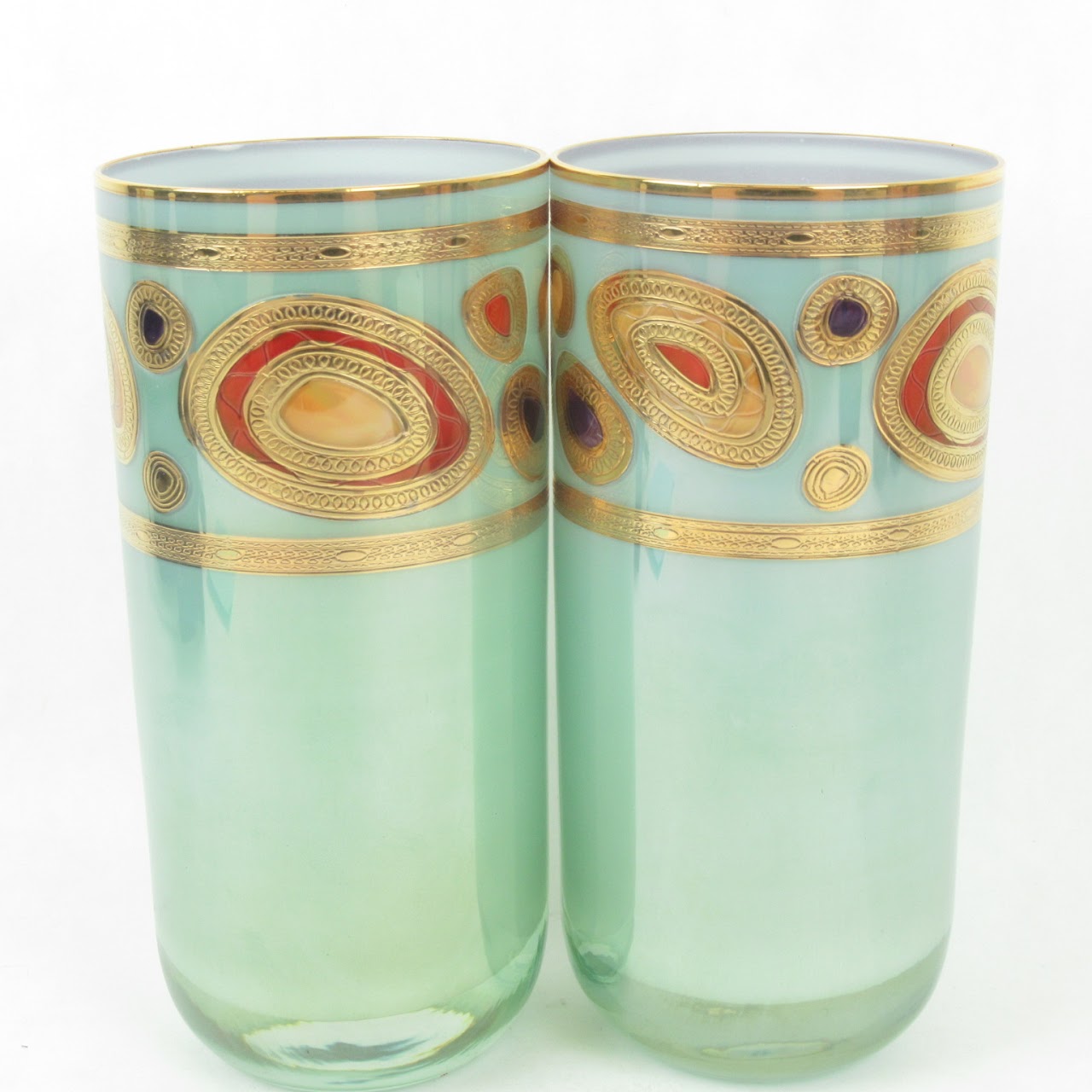 Vietri Hand Decorated Glasses Set