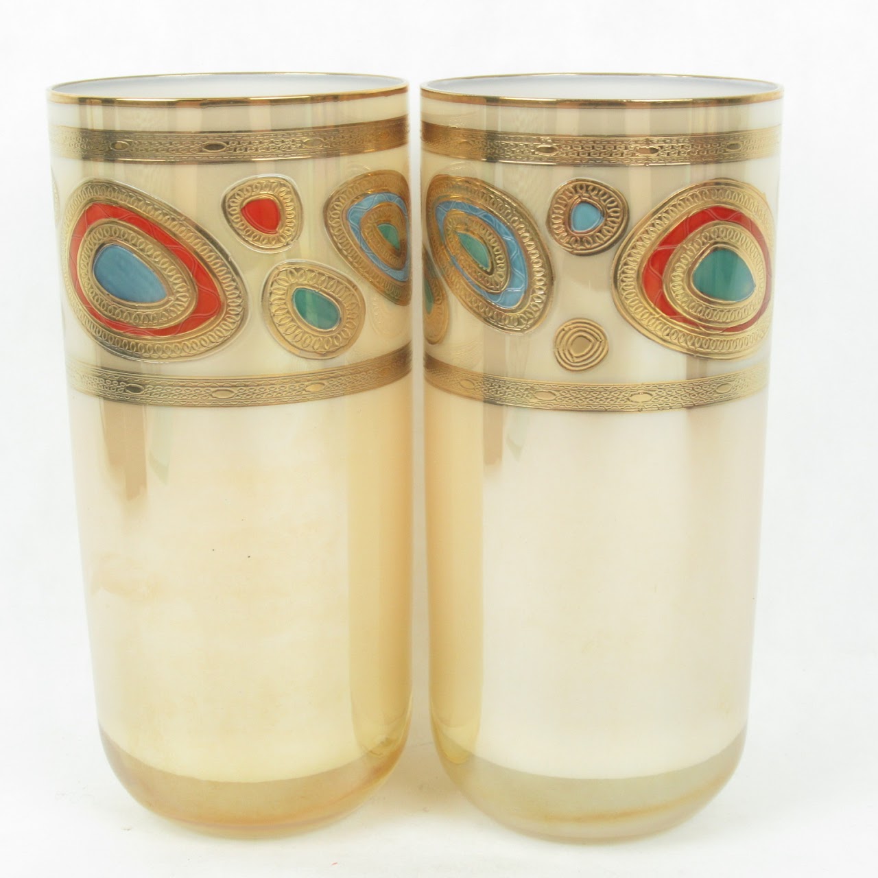 Vietri Hand Decorated Glasses Set