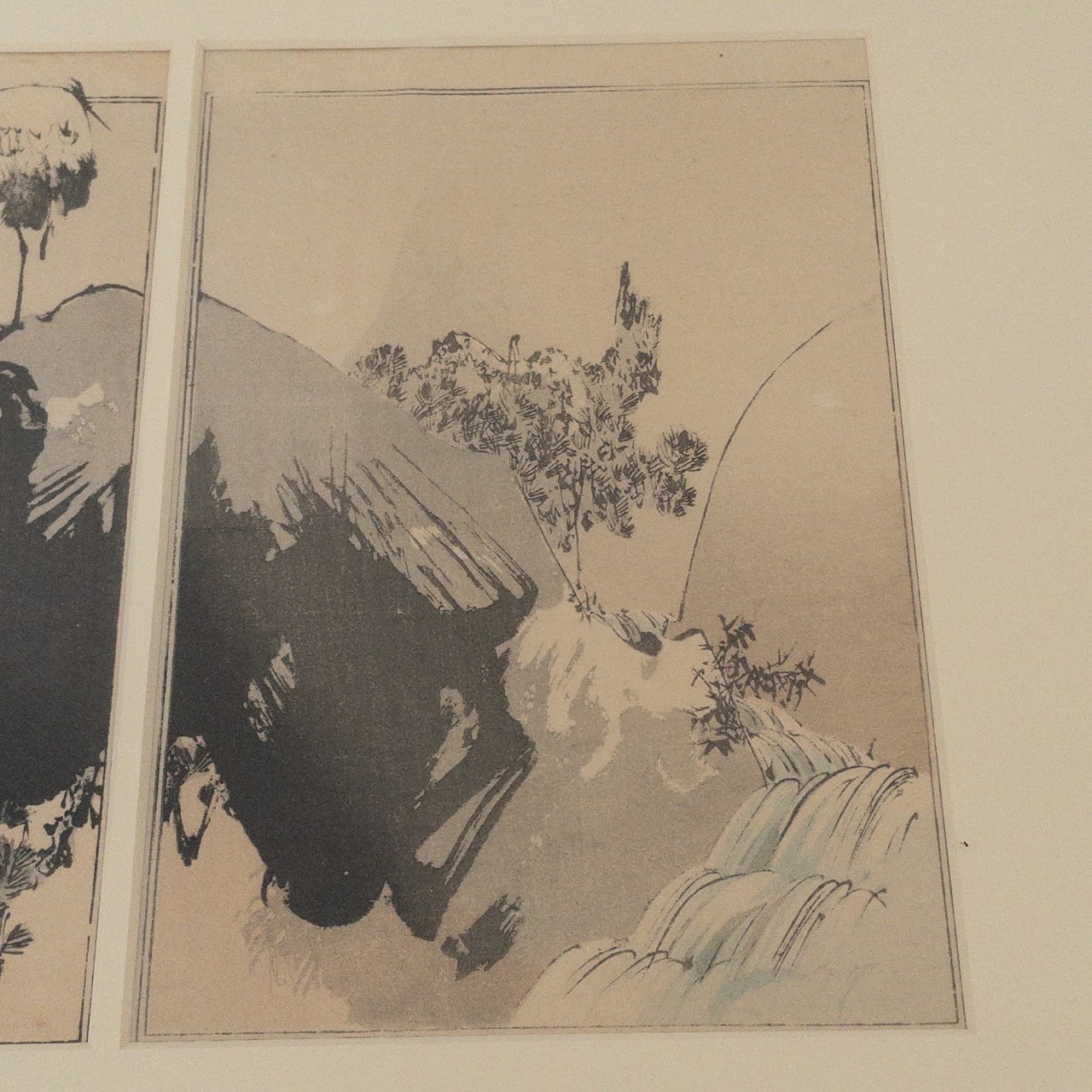 Watanabe Seitei Woodblock Diptych Print