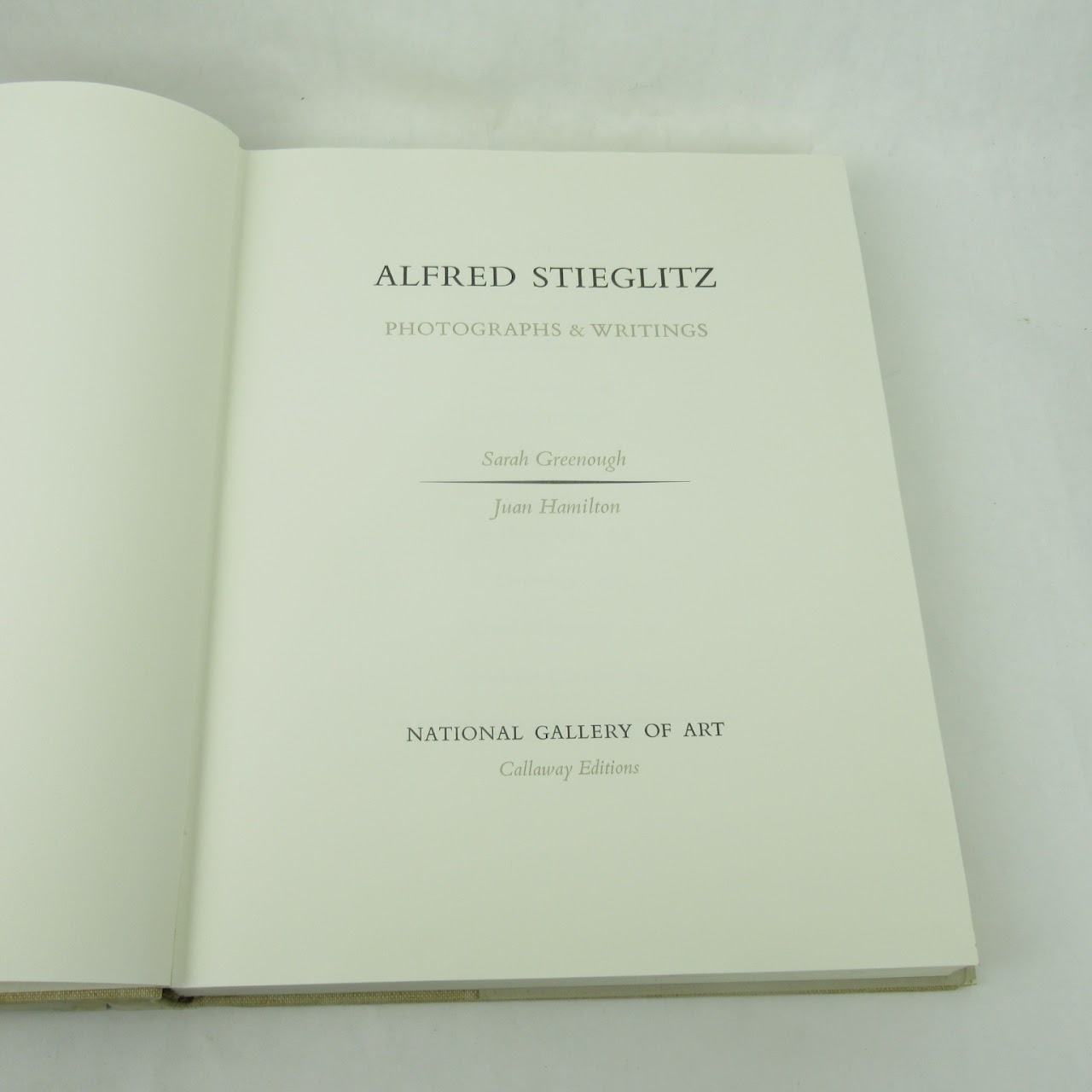 Alfred Stieglitz Photographs & Writings Exhibition Catalog