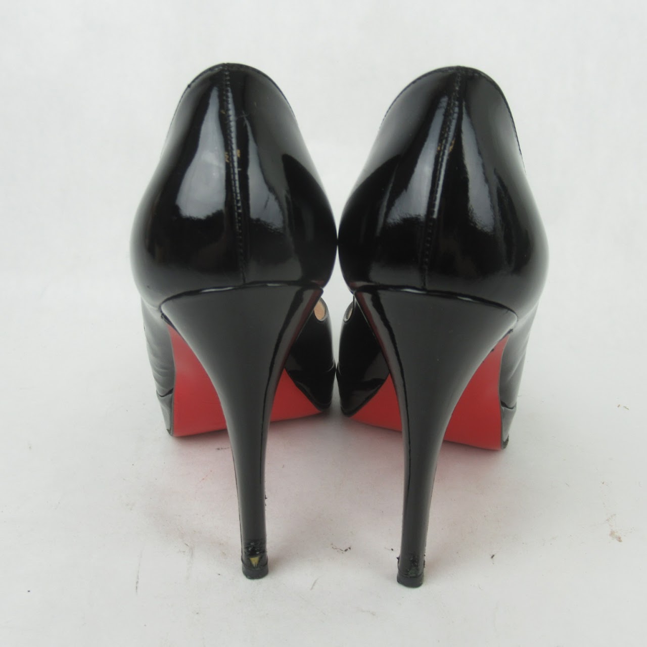 Christian Louboutin Peep Toe Platform Pumps