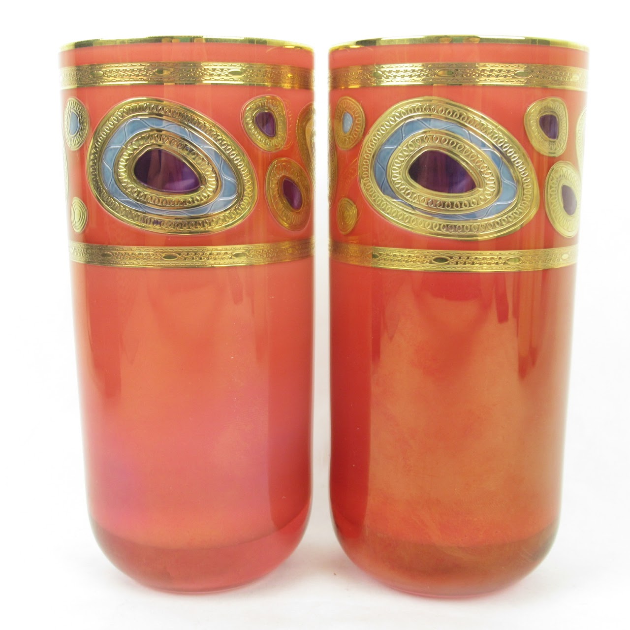 Vietri Hand Decorated Glasses Set