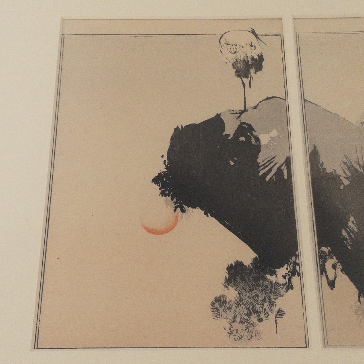 Watanabe Seitei Woodblock Diptych Print