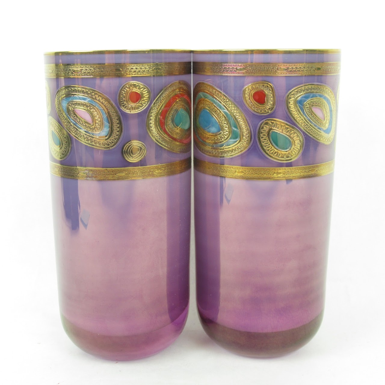 Vietri Hand Decorated Glasses Set