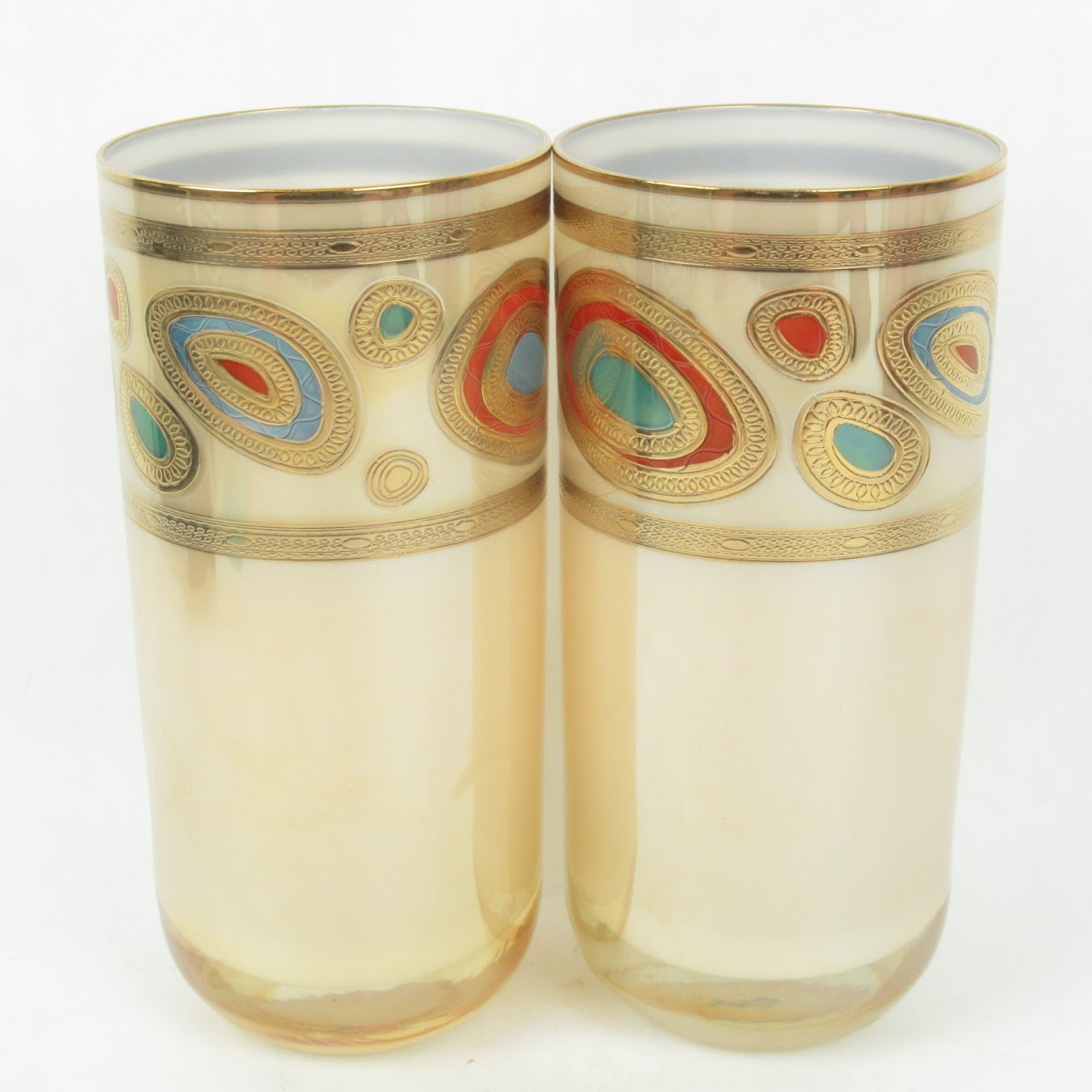 Vietri Hand Decorated Glasses Set