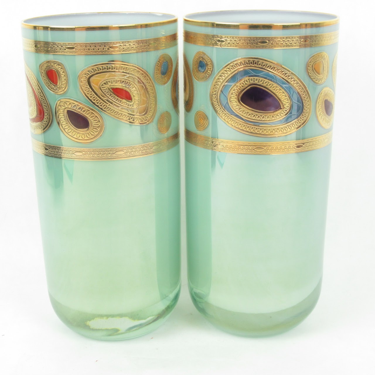 Vietri Hand Decorated Glasses Set