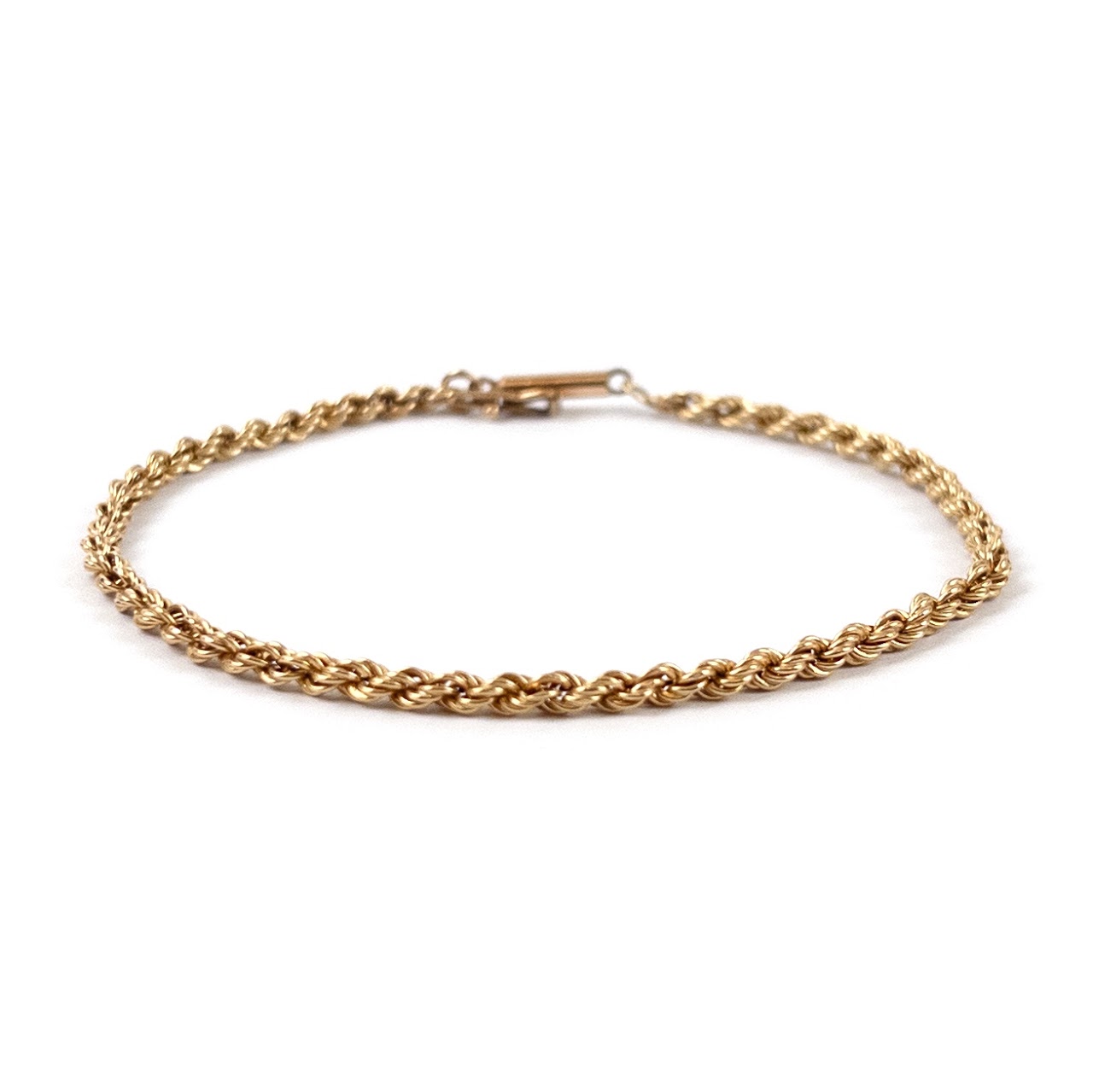 14K Gold Rope Twist Bracelet