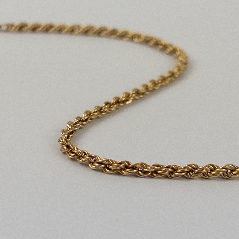 14K Gold Rope Twist Bracelet