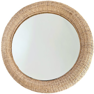 Made Goods Yuri Peeled Rattan Mirror