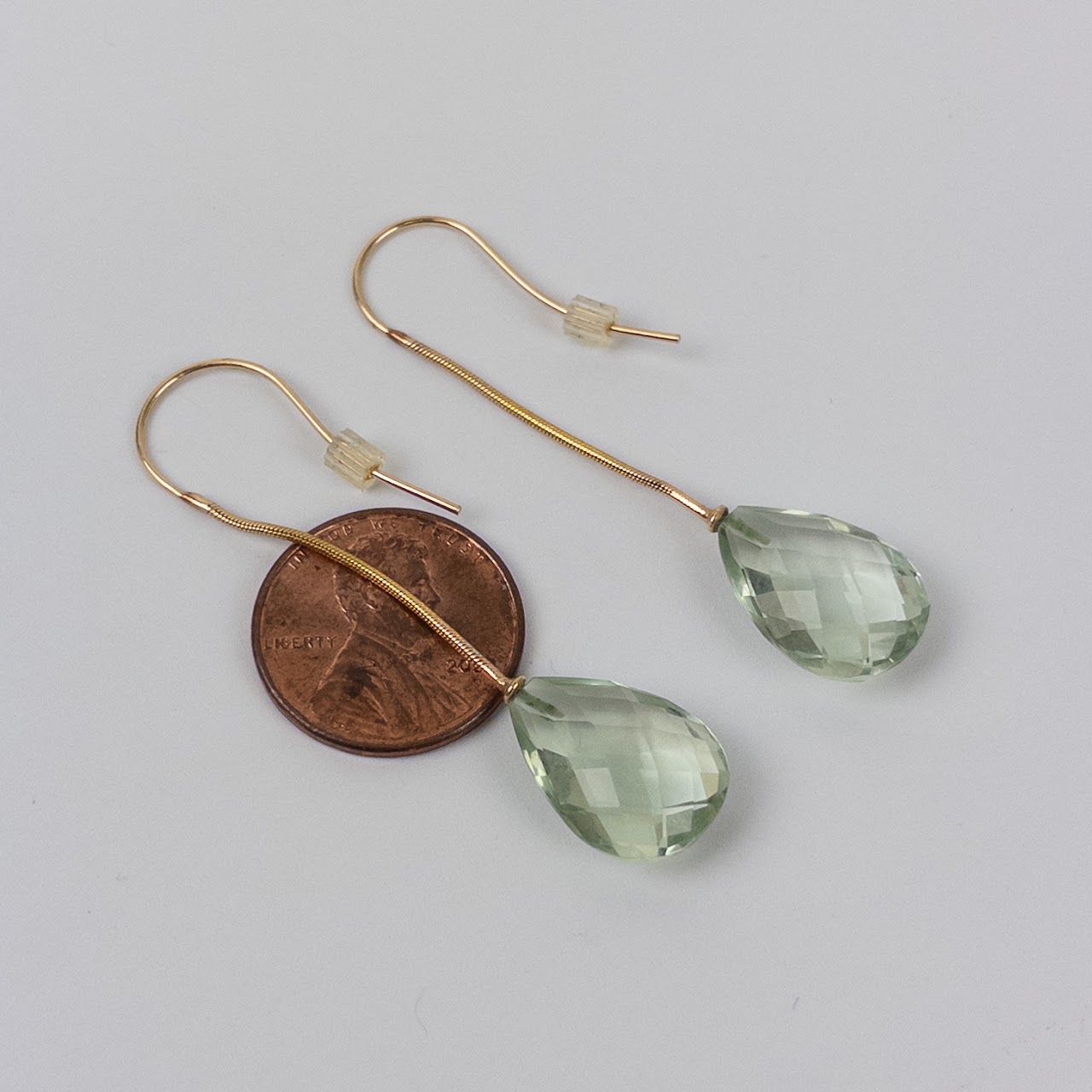 14K Gold Teardrop Earrings