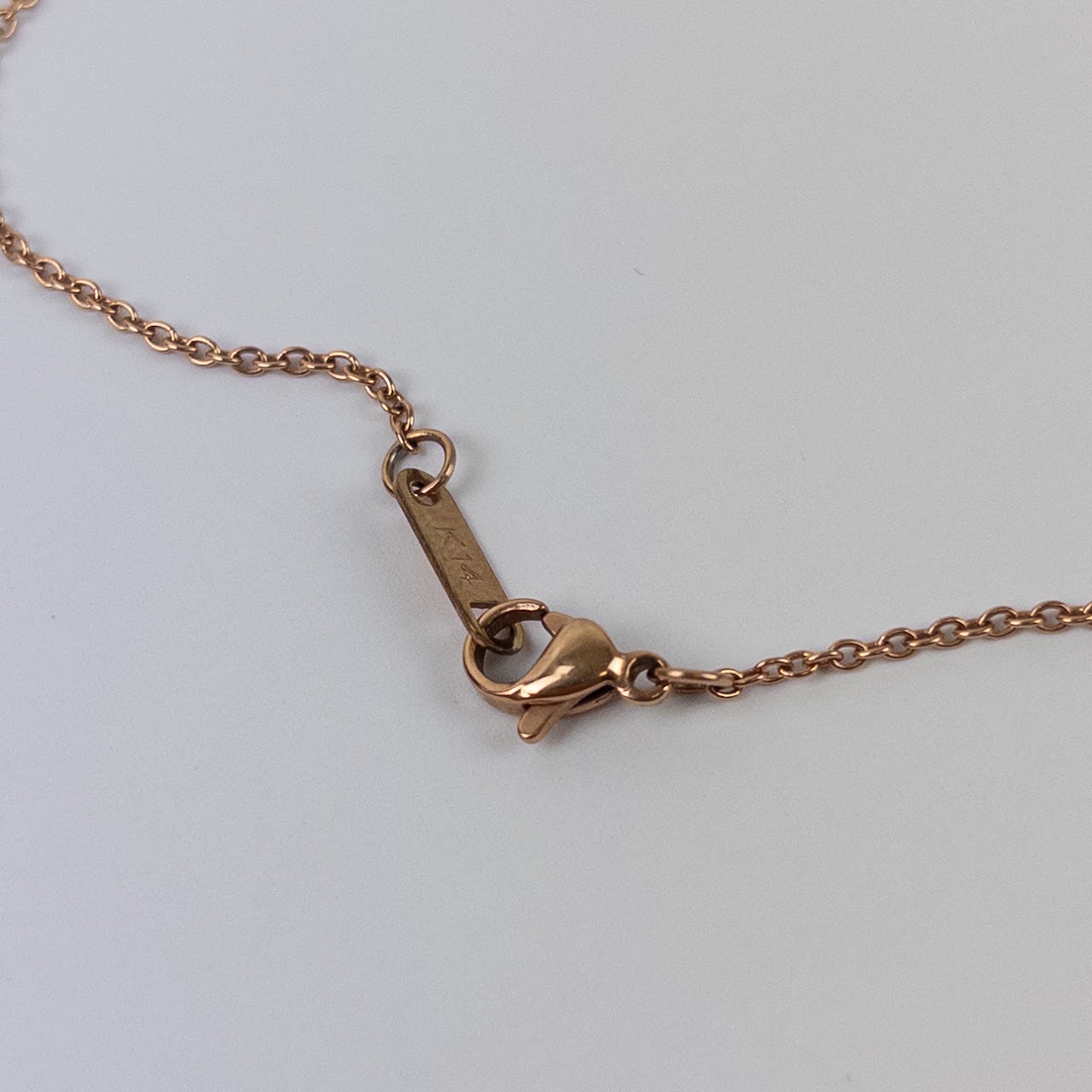 14K Gold Quatrefoil Pendant Necklace