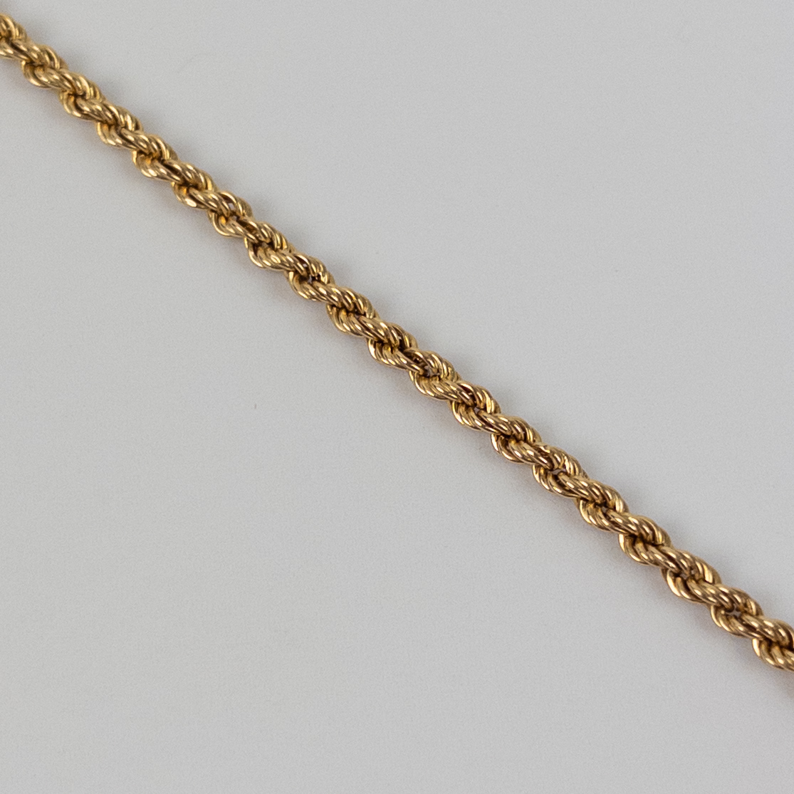 14K Gold Rope Twist Bracelet