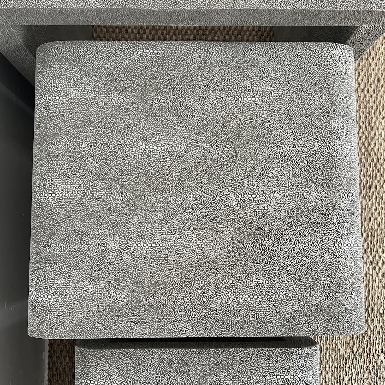 Made Goods Harlow Faux Shagreen Nesting Tables