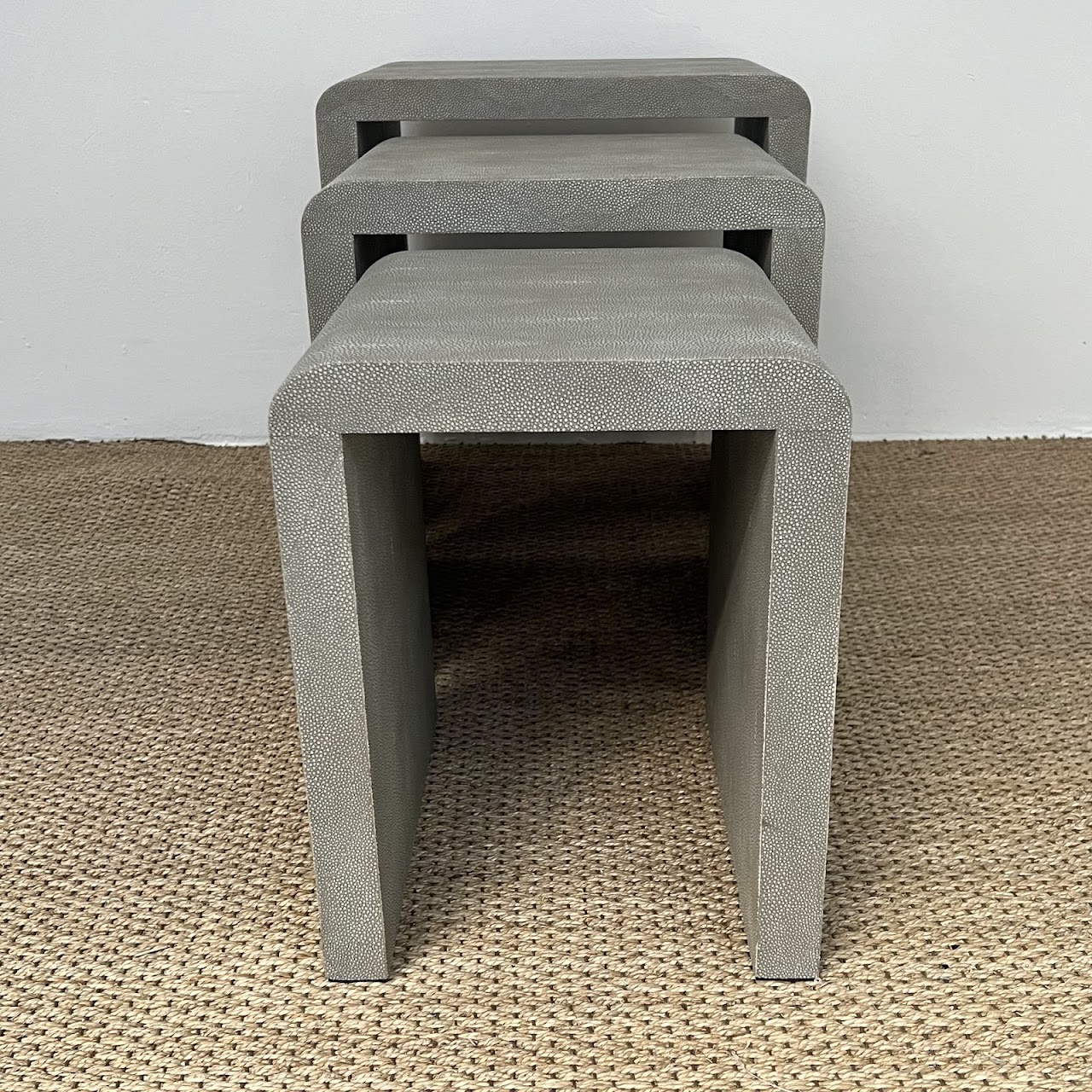 Made Goods Harlow Faux Shagreen Nesting Tables