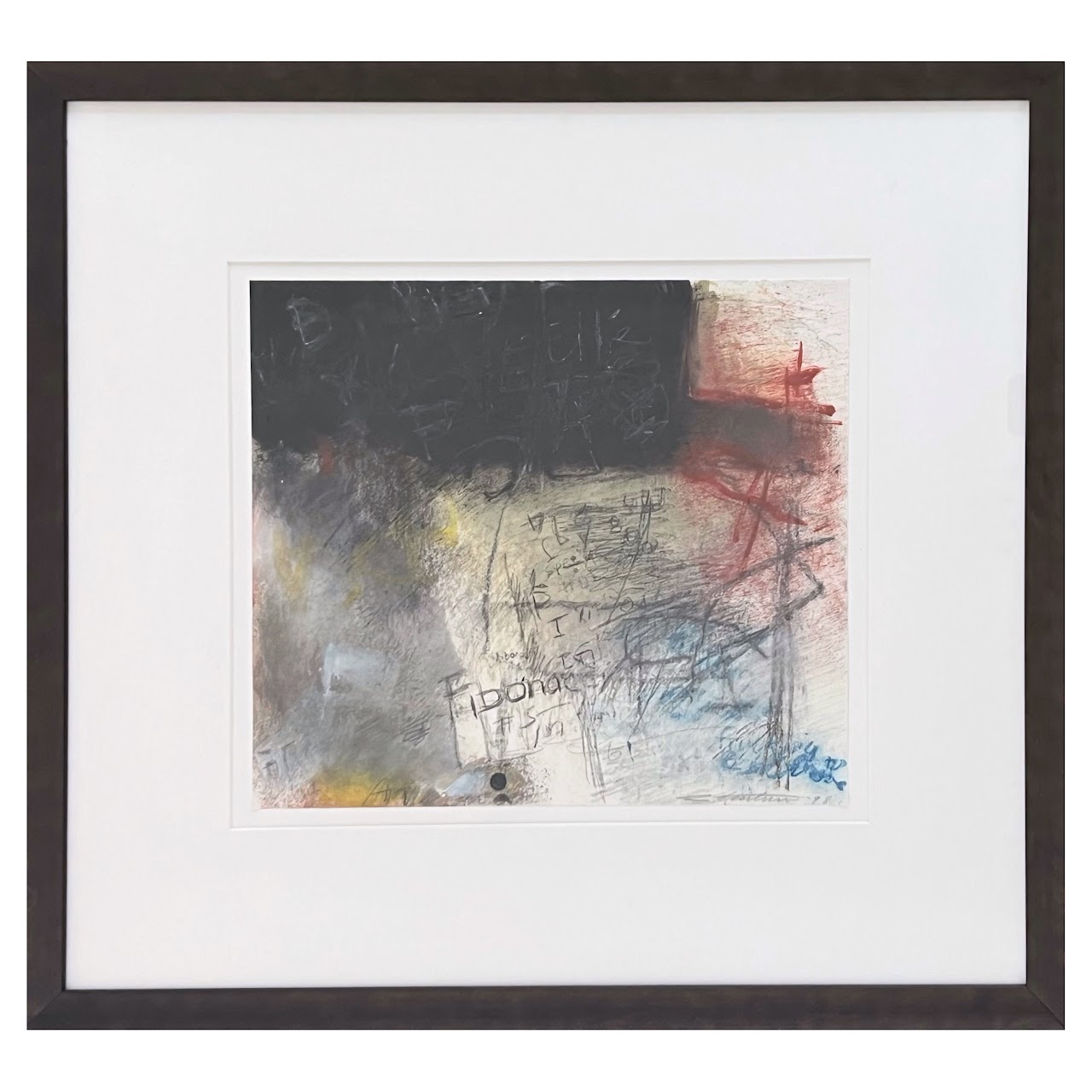 Contemporary Abstract Signed Plate Monotype #1