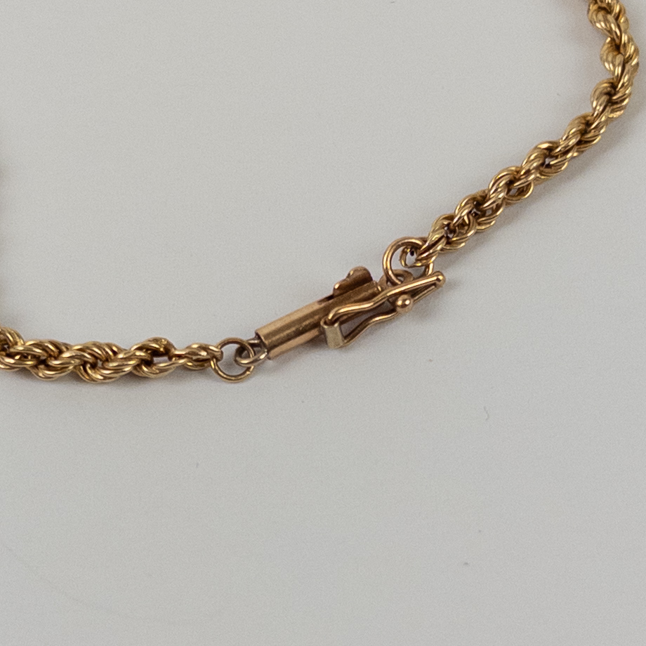 14K Gold Rope Twist Bracelet