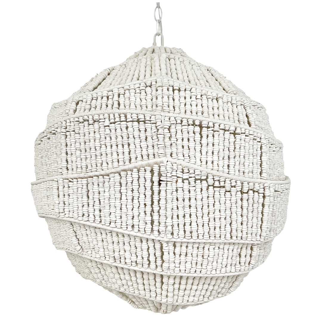 Palecek Elodie Coco Bead Pendant Light