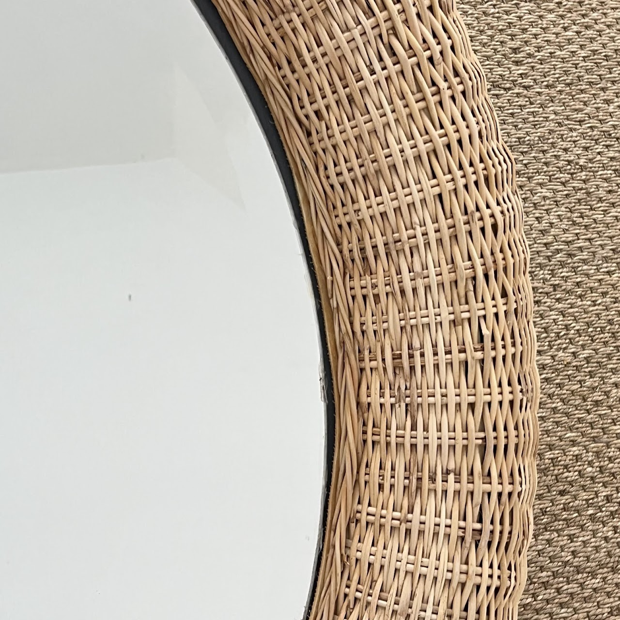 Made Goods Yuri Peeled Rattan Mirror