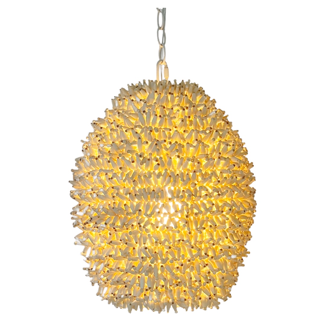 Palecek NEW Juno Wooden Bead Pendant Light