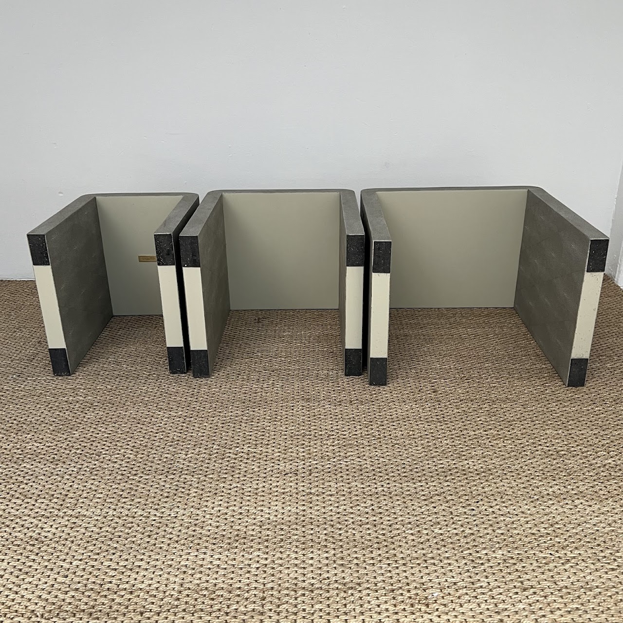 Made Goods Harlow Faux Shagreen Nesting Tables