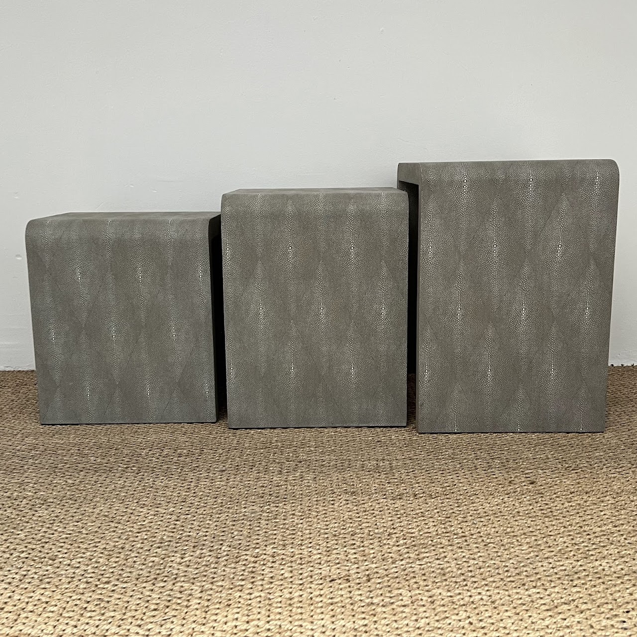 Made Goods Harlow Faux Shagreen Nesting Tables