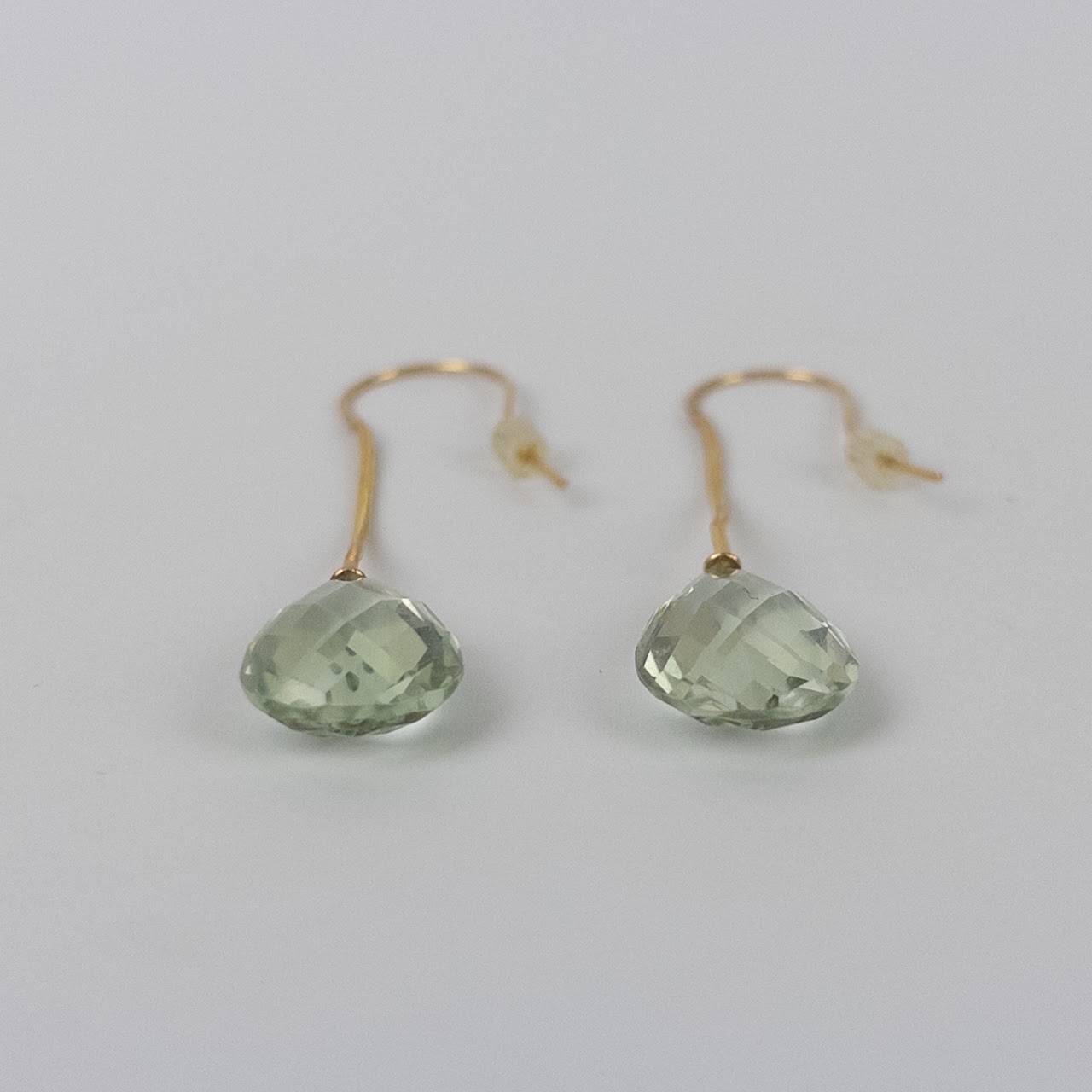 14K Gold Teardrop Earrings