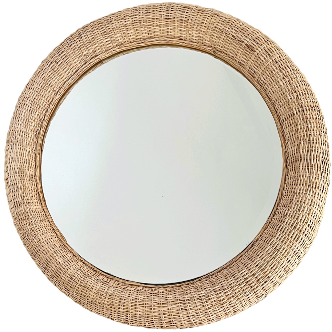 Made Goods Yuri Peeled Rattan Mirror