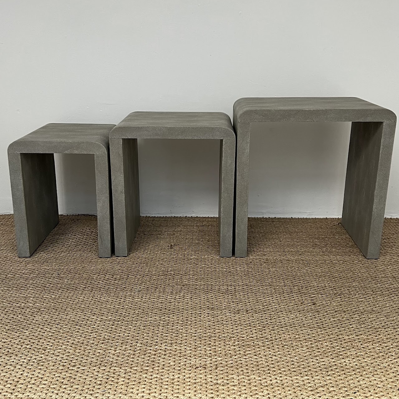 Made Goods Harlow Faux Shagreen Nesting Tables