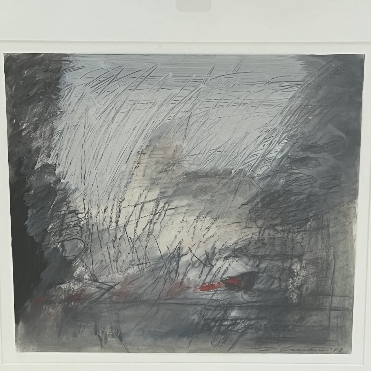 Contemporary Abstract Signed Plate Monotype #2