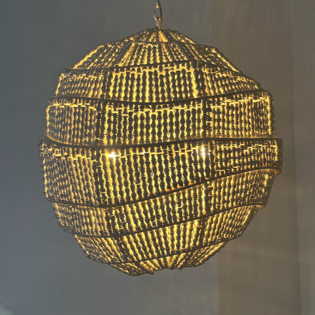 Palecek Elodie Coco Bead Pendant Light