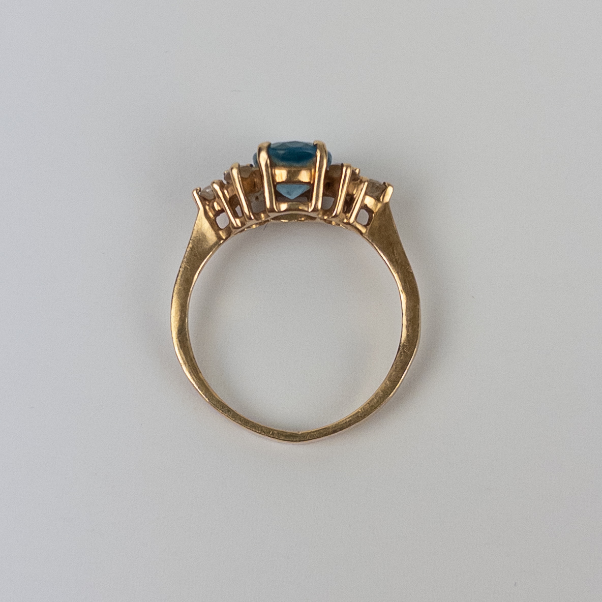 14K Gold Ring with Semi Precious Stone Settings