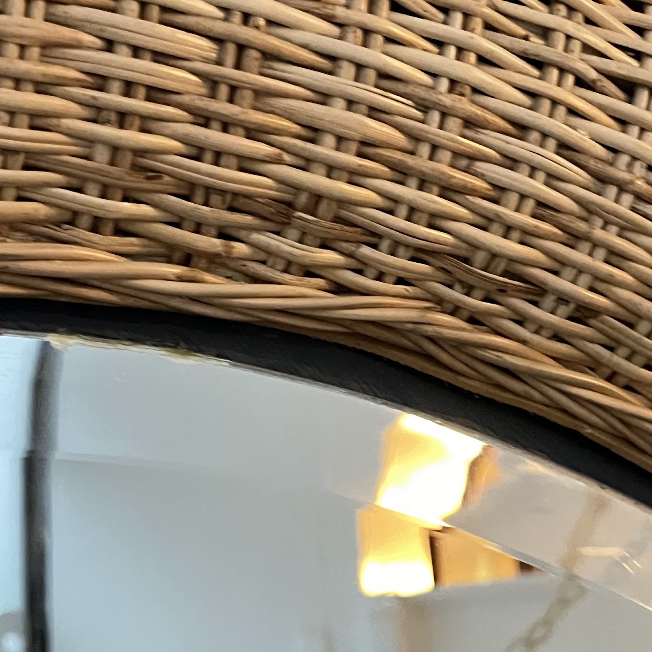 Made Goods Yuri Peeled Rattan Mirror