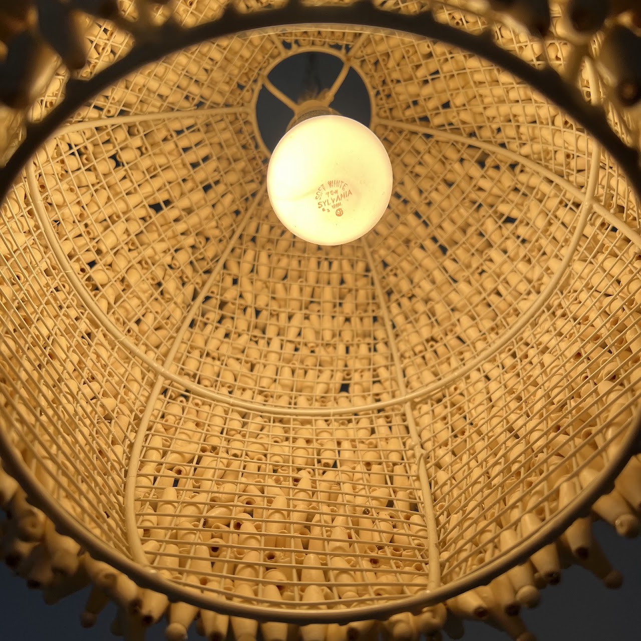 Palecek NEW Juno Wooden Bead Pendant Light