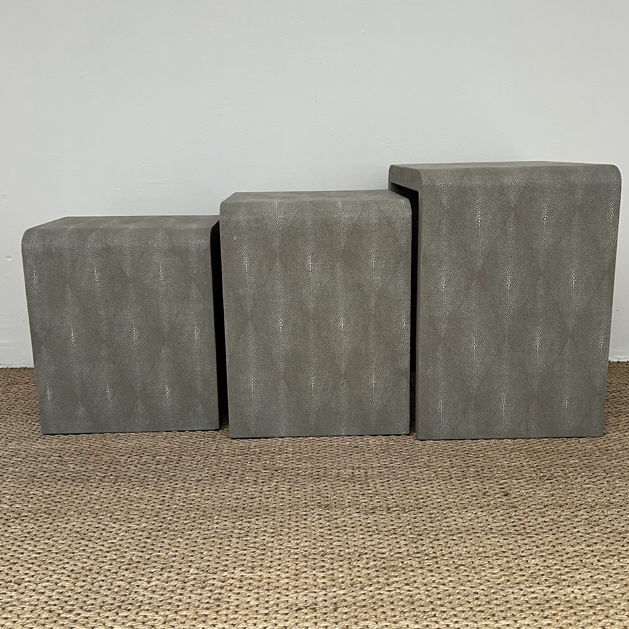 Made Goods Harlow Faux Shagreen Nesting Tables