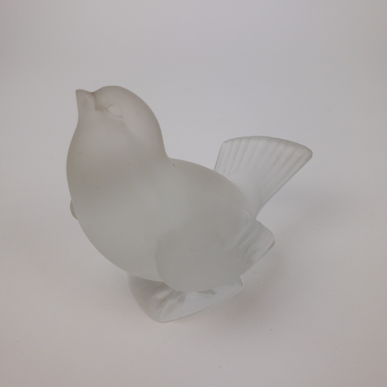 Lalique Crystal Sparrow Figurine