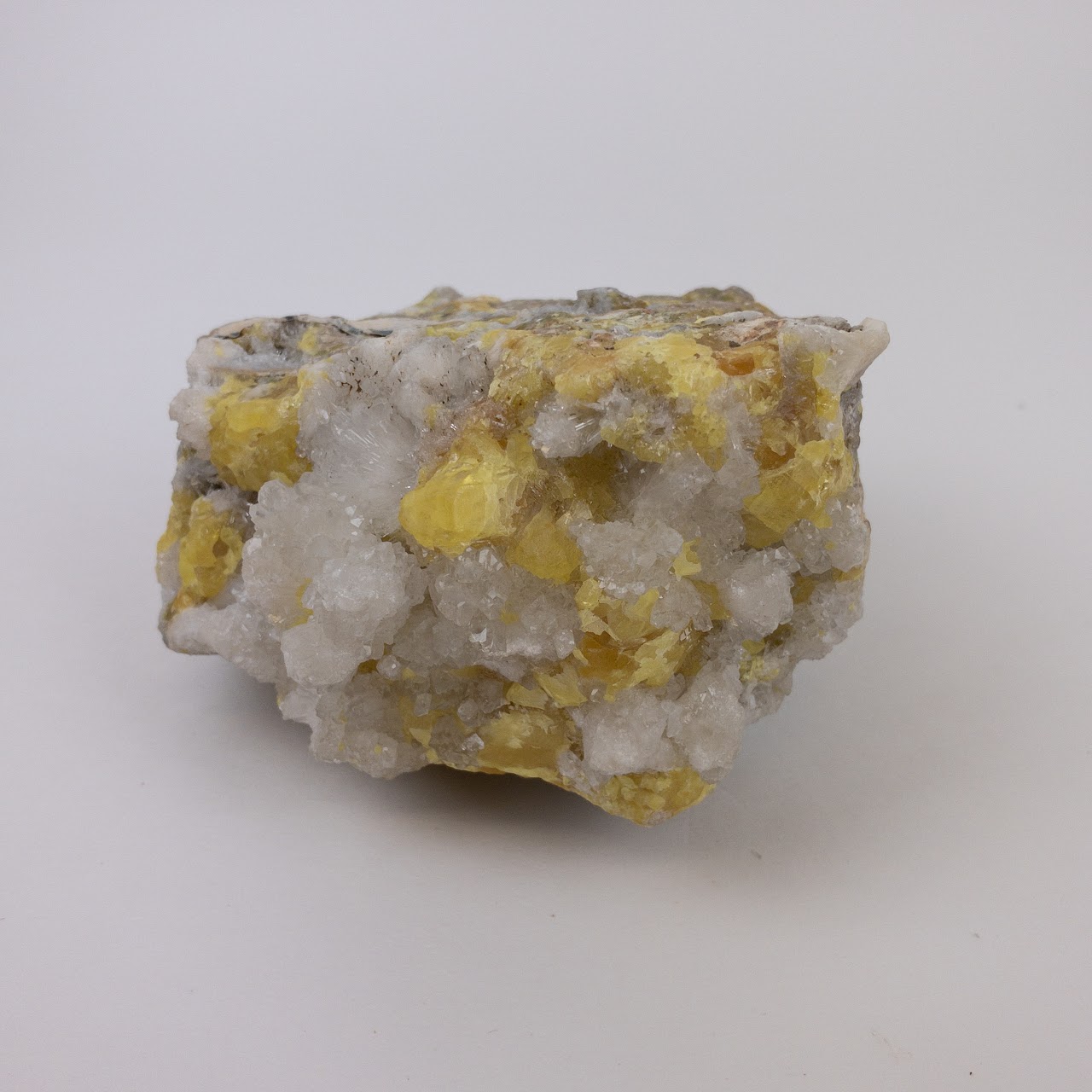 Calcite & Sulphur Cluster Specimen