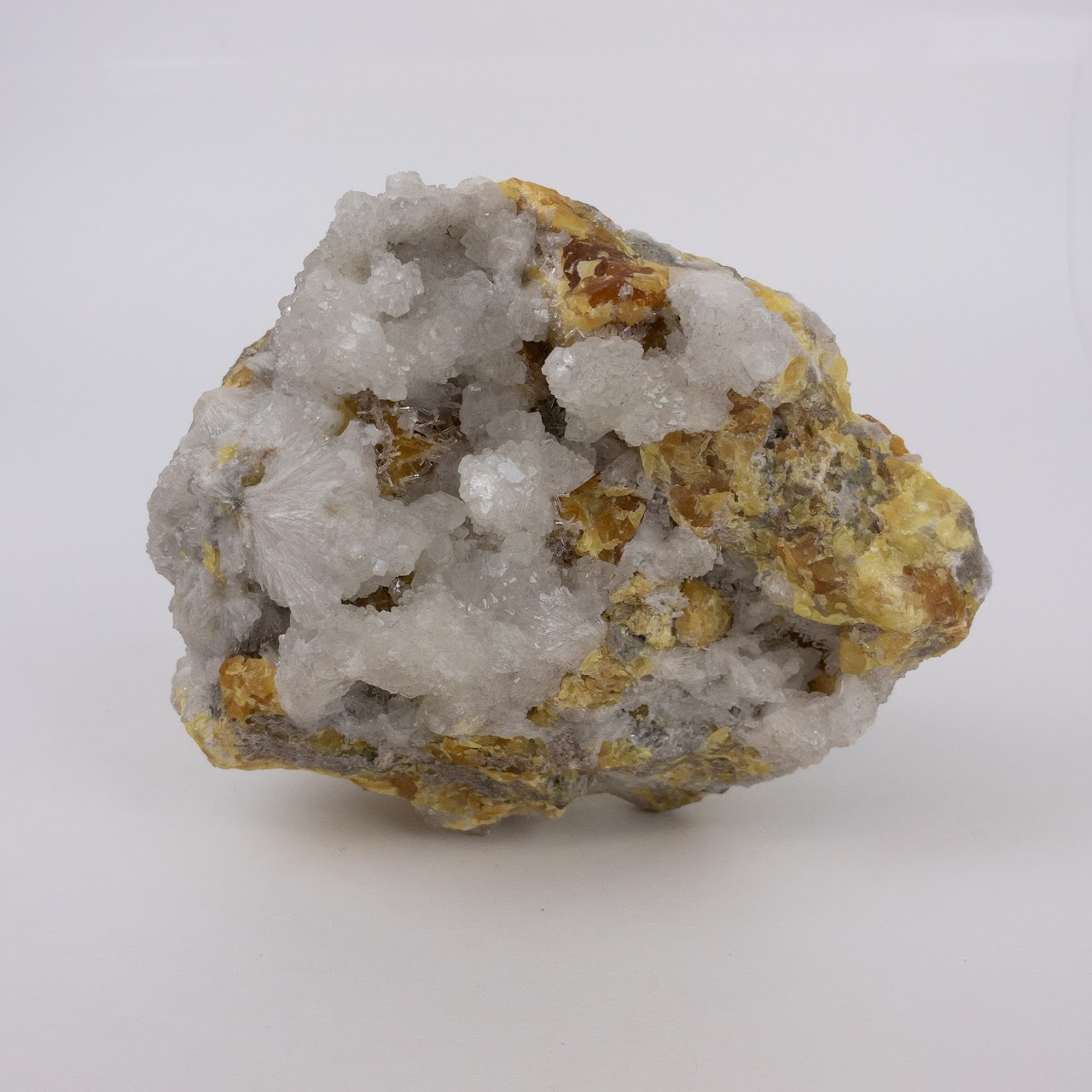 Calcite & Sulphur Cluster Specimen