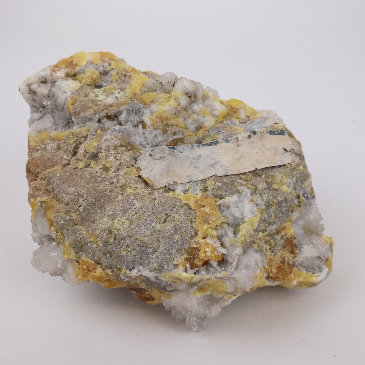 Calcite & Sulphur Cluster Specimen