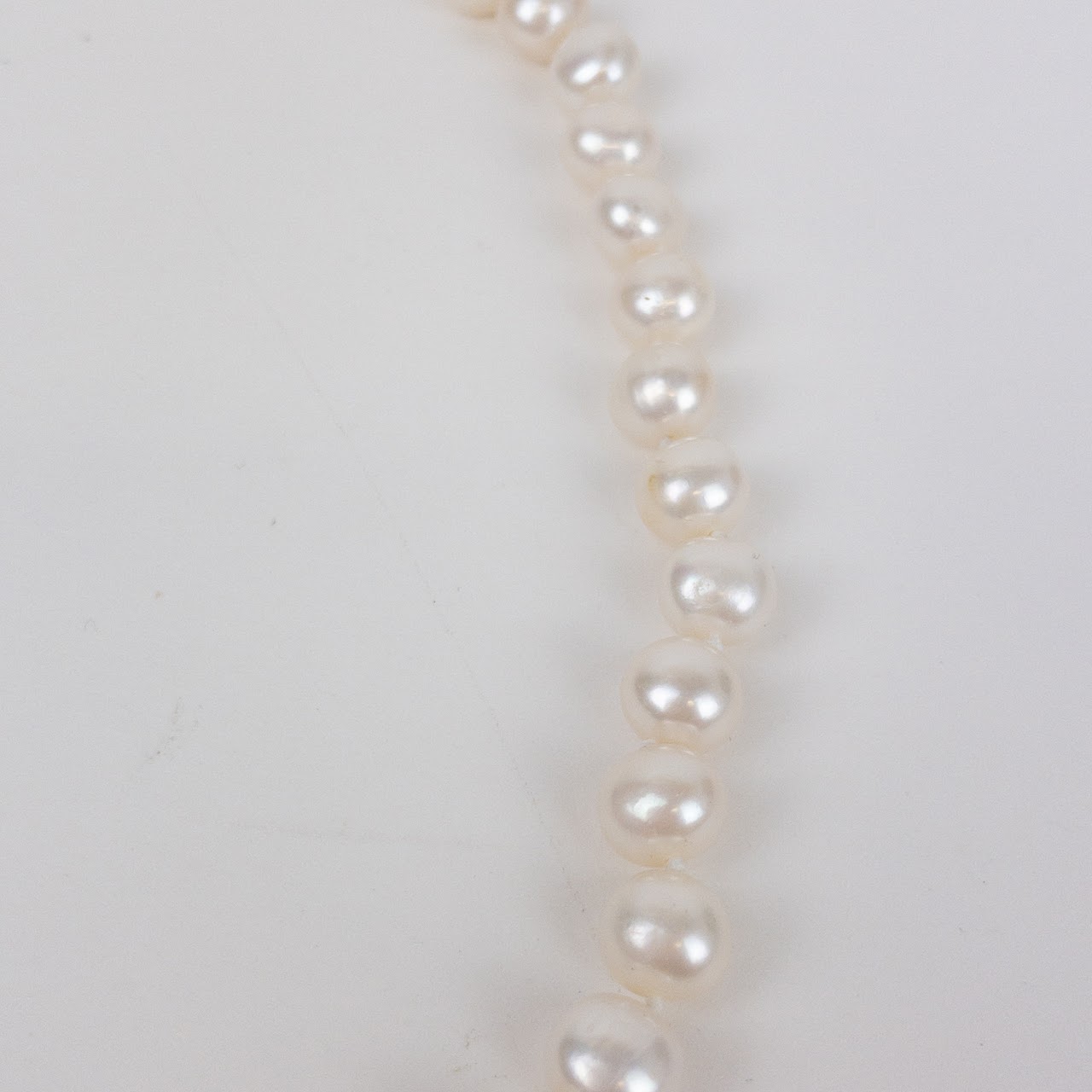 14k Gold And Pearl Strand Necklace Needs Repair 0588