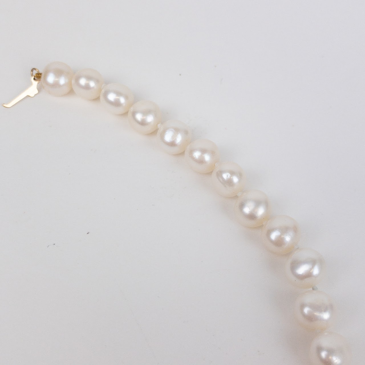 14k Gold And Pearl Strand Necklace Needs Repair 1729