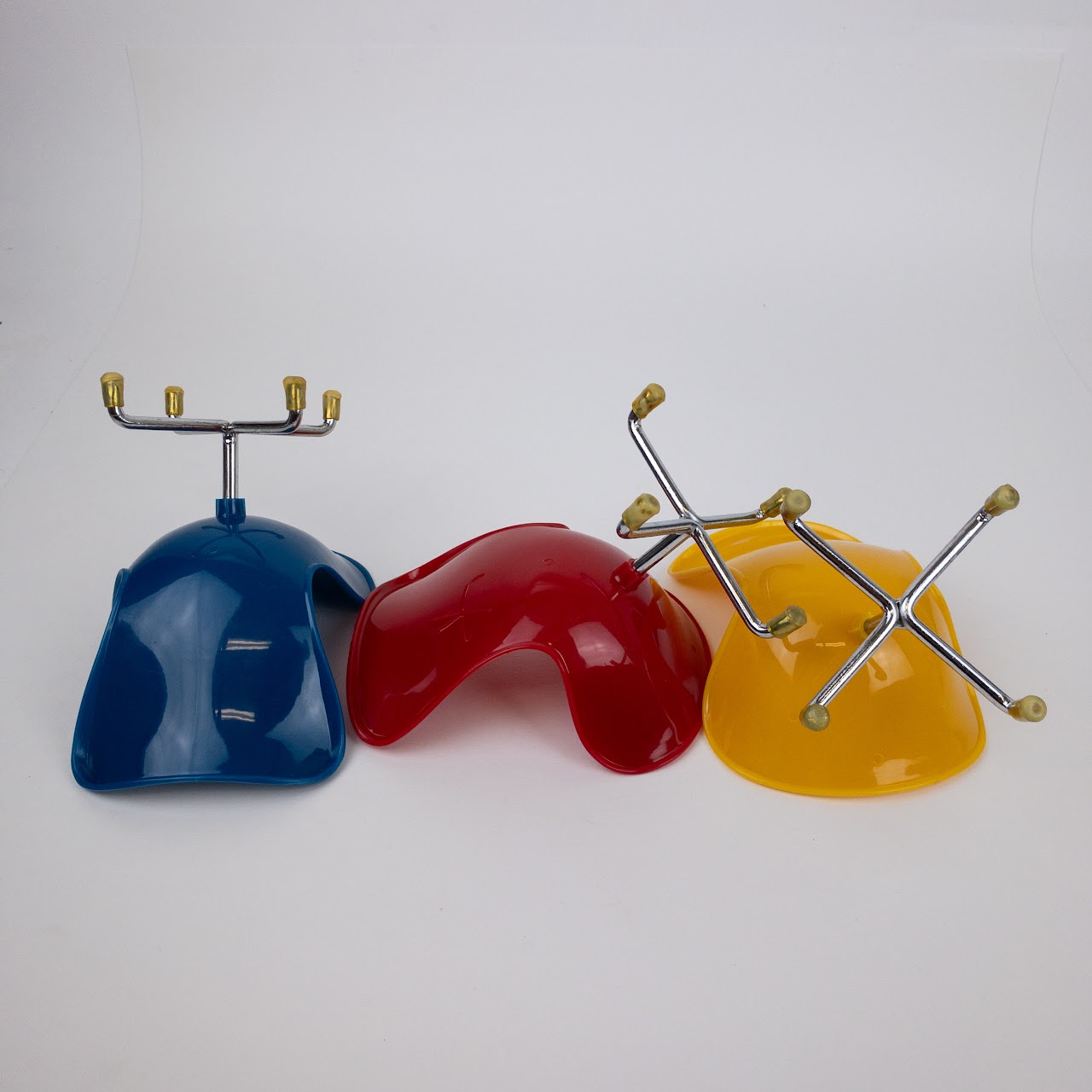 Miniature Plastic Eames Style Chair Trio