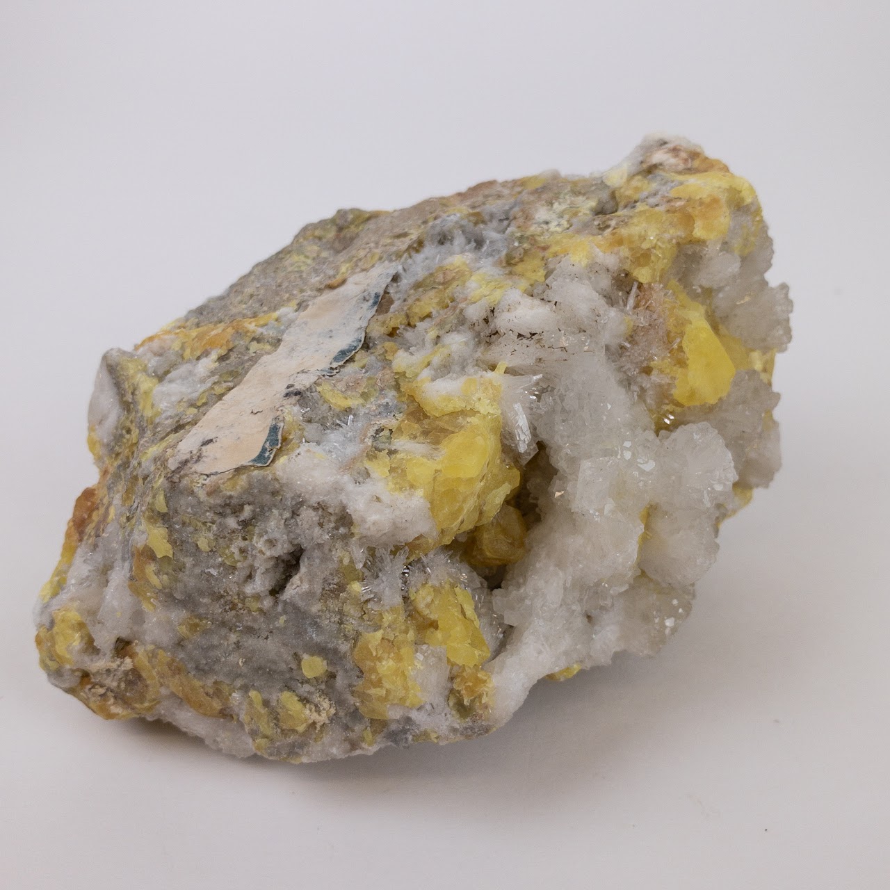 Calcite & Sulphur Cluster Specimen