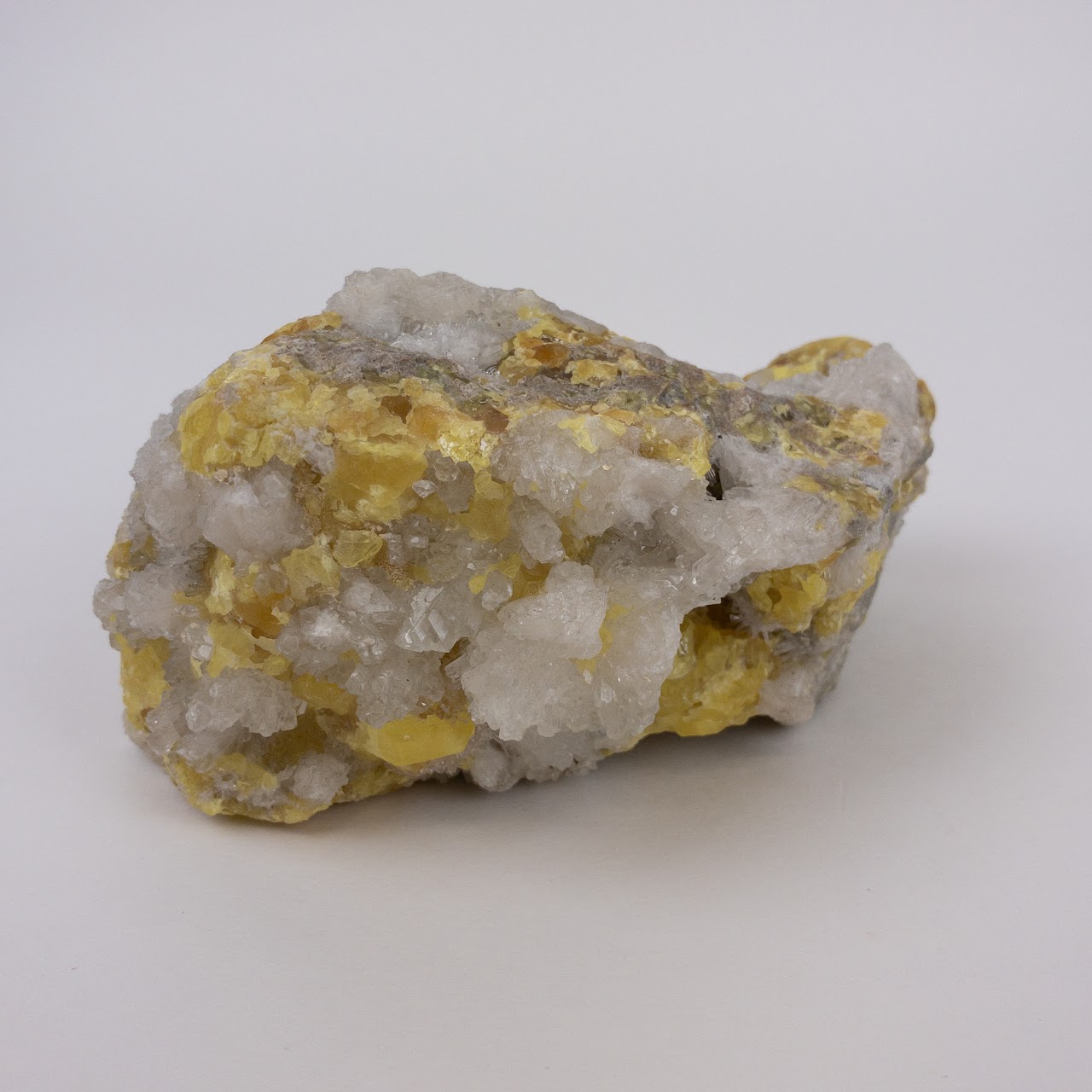 Calcite & Sulphur Cluster Specimen