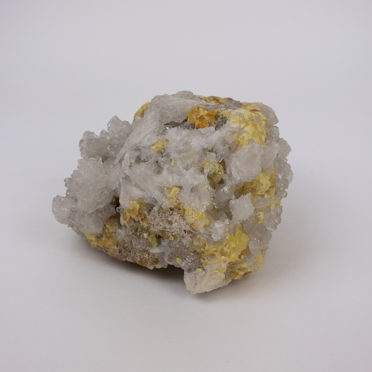 Calcite & Sulphur Cluster Specimen