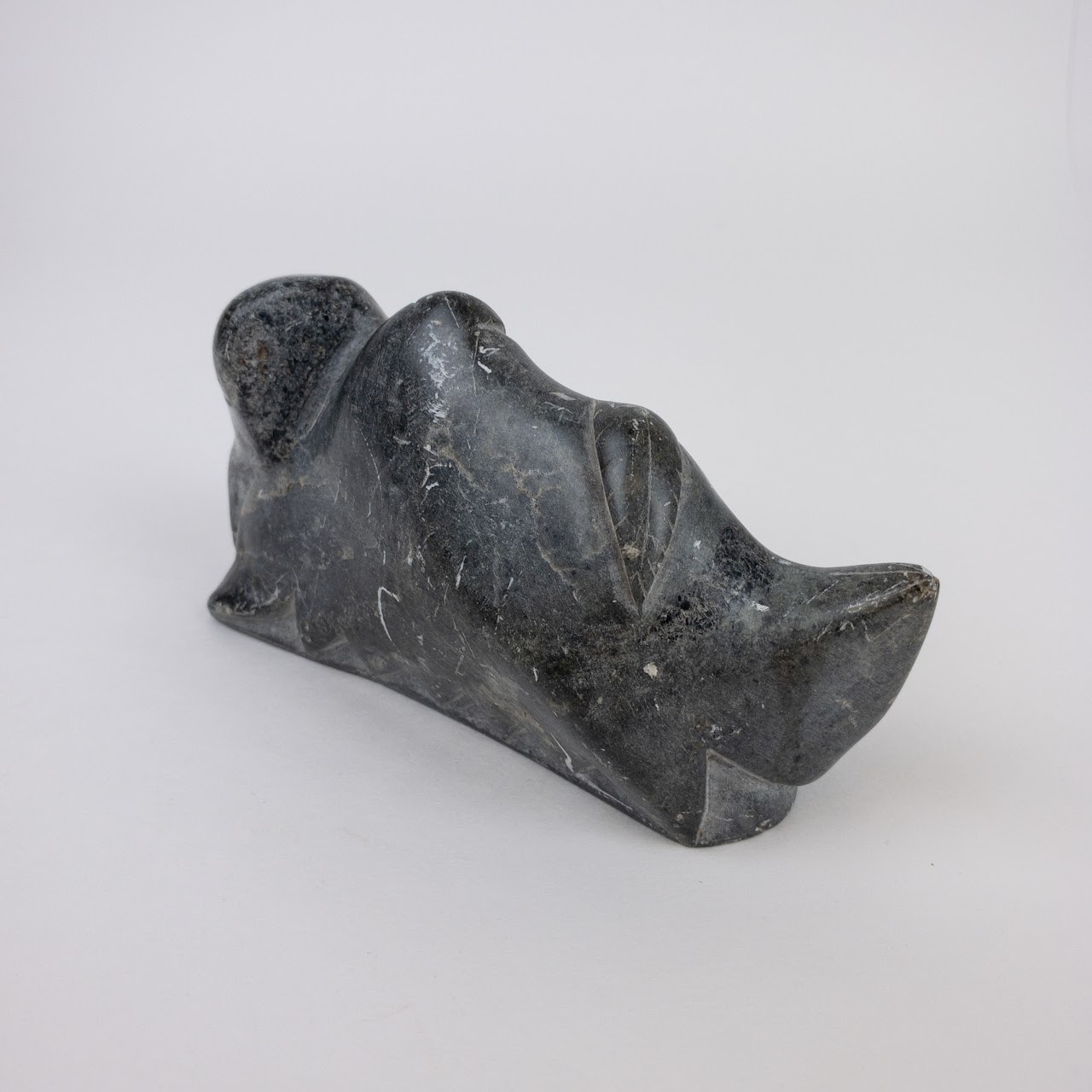 Levi Smith Inuit Signed Soapstone Sculpture